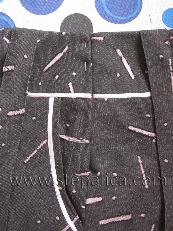 Zlata skirt sewalong: #13 Sew the button closure