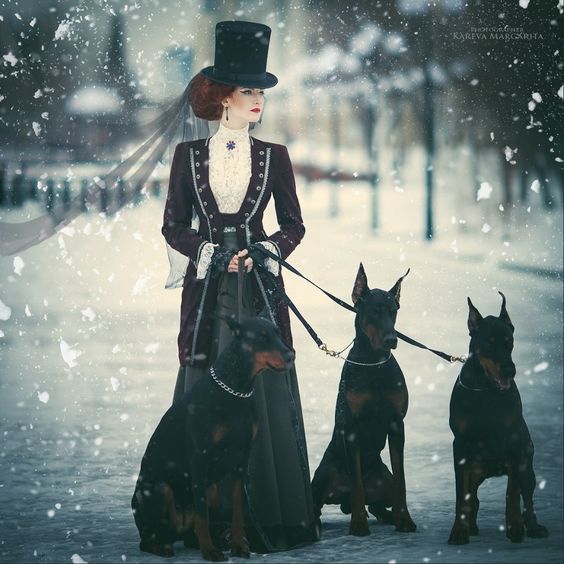 Steampunk Fashion Guide Walking in a Winter Wonderland