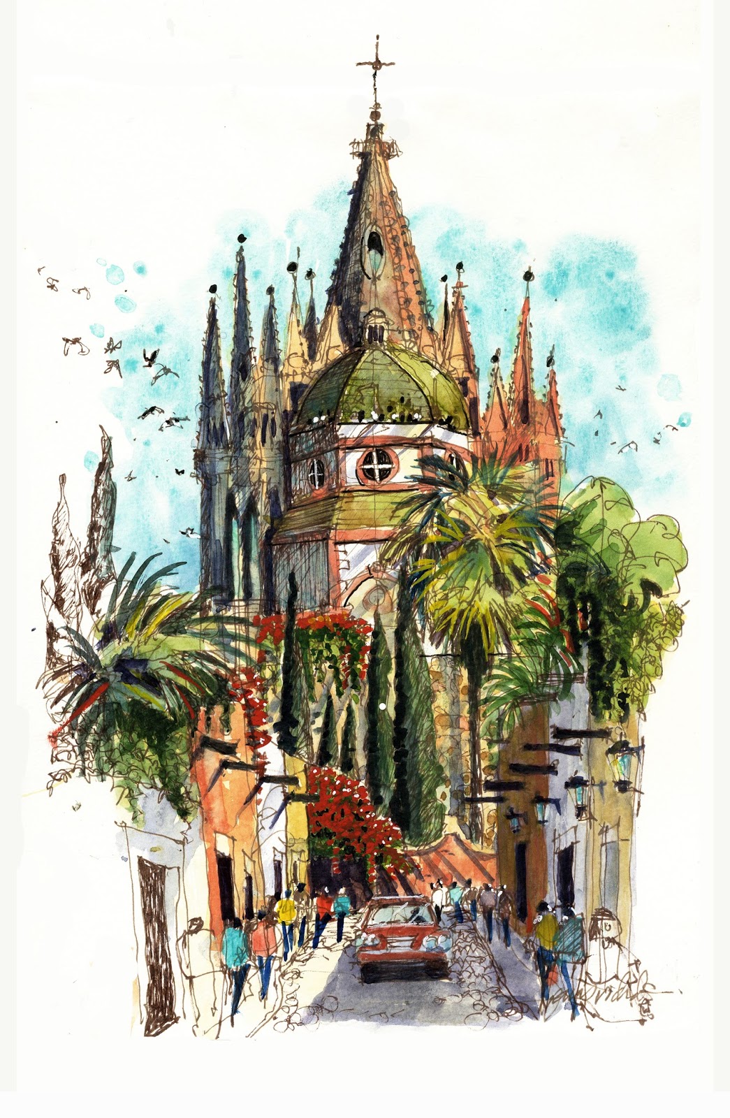 James Richards Sketchbook Another From San Miguel De Allende