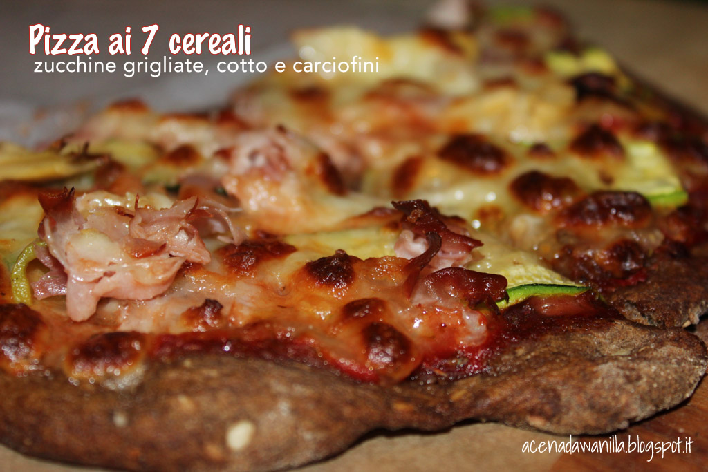 A cena da wanilla: Pizza a 7 cereali con radicchio e brie