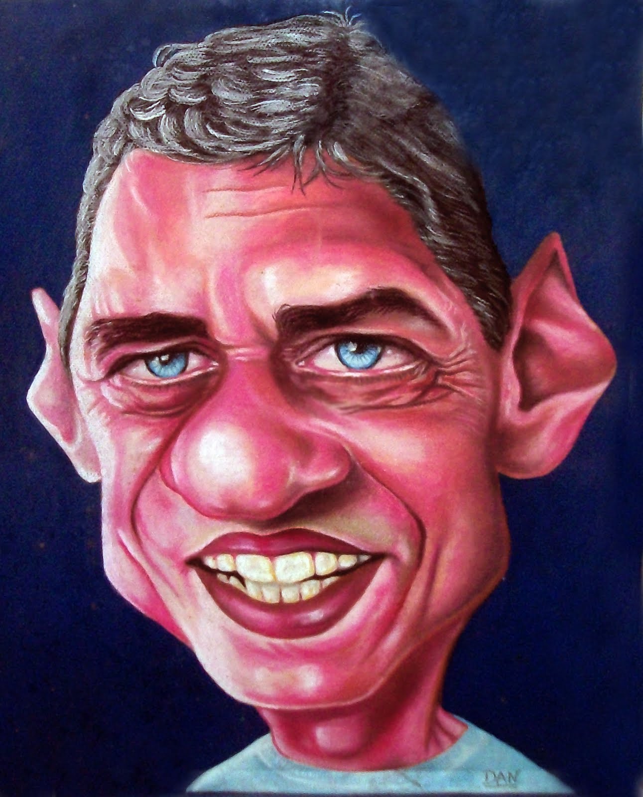 dan caricaturas: caricatura de chico buarque