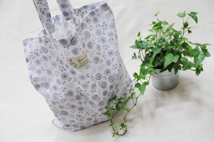 How to Sew Eco Friendly Portable Shopping bag. DIY Photo Sewing Tutorial.