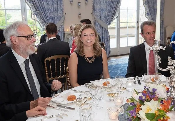 Grand Duke Henri, Grand Duchess Maria Teresa, Hereditary Grand Duke Guillaume and Hereditary Grand Duchess Stéphanie attended the dinner