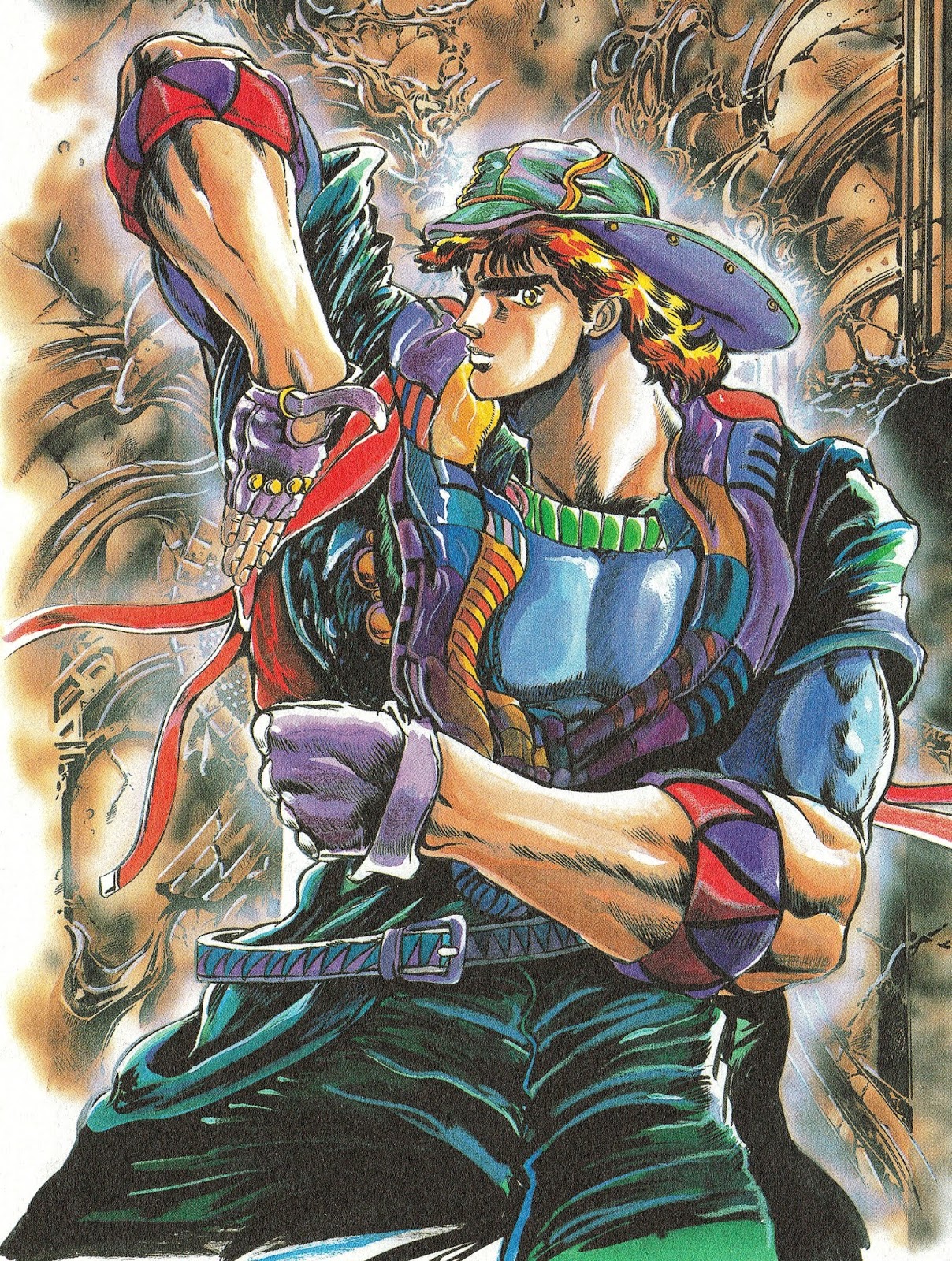 philb on X: one thing i really like about later jjba, more specifically part  8, is the evolution of stands from muscly ghost men to vaguely terrifying  abstract-concept machine people  /