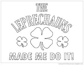Free St. Patrick's Day coloring pages