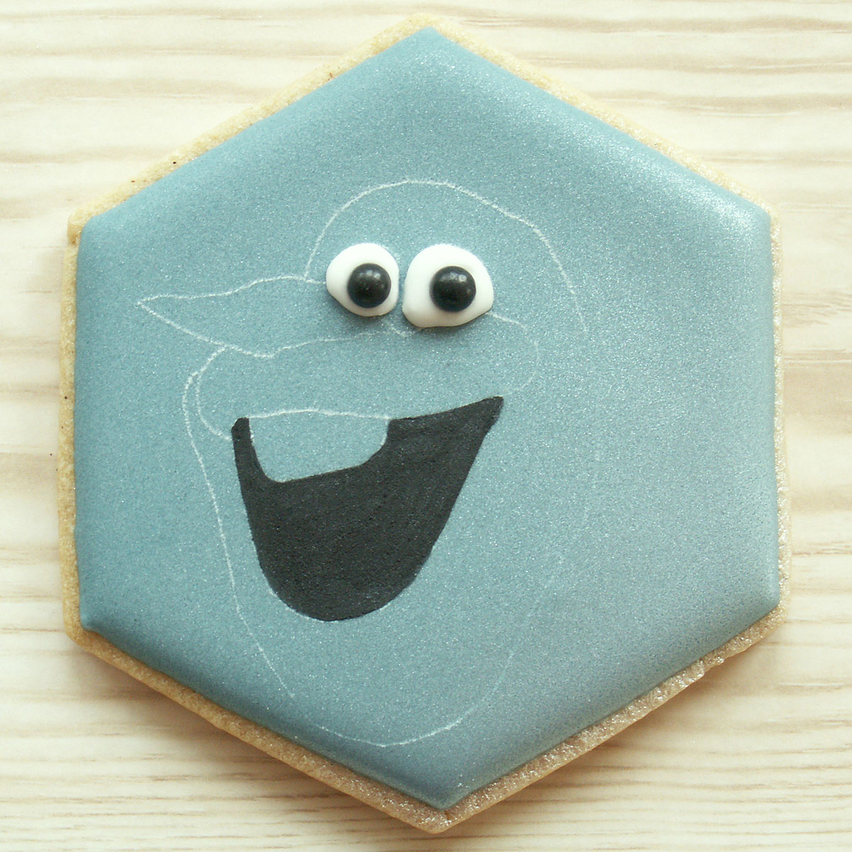 Honeycat Cookies Olaf from Frozen Cookie Tutorial