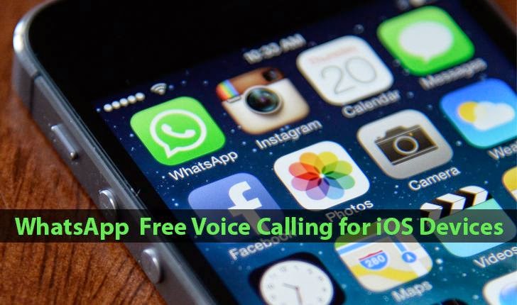 WhatsApp updates iOS App with Free Voice Calling Feature