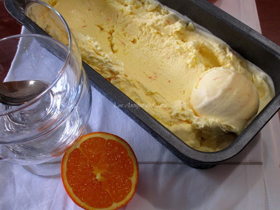 Helado de naranja