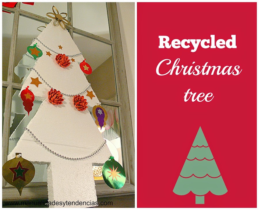 Recycled Styrofoam Christmas tree