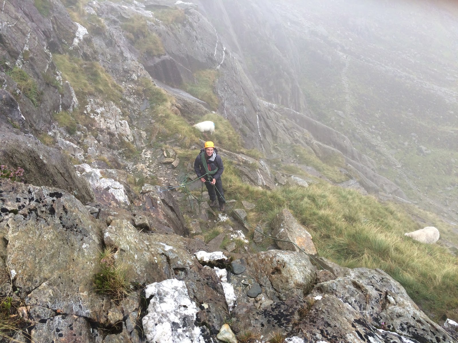 Rob Johnson Climbing on the Idwal Slabs