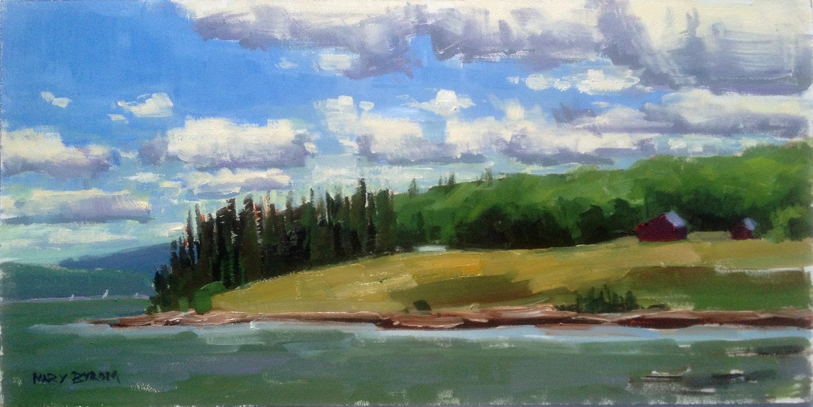 Mary Byrom Castine Plein Air On Maine Summer Day