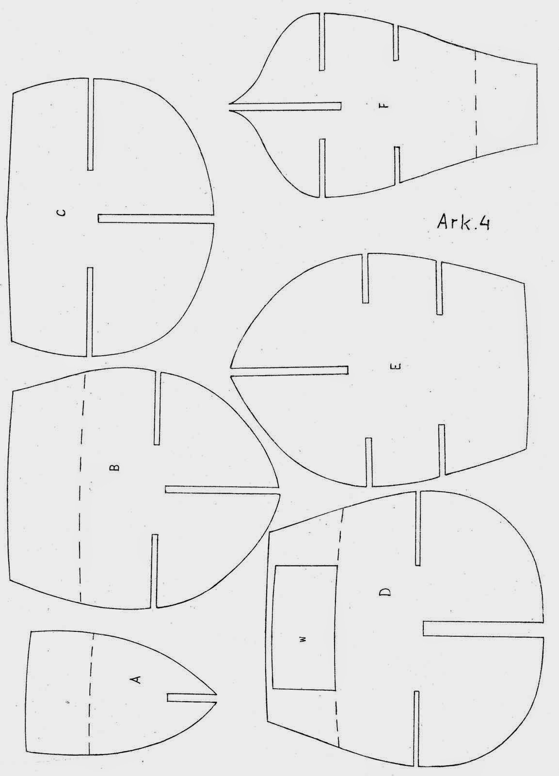Макет корабля из картона своими руками схемы шаблоны