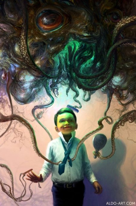 Aldo Katayanagi deviantart artstation arte ilustrações pinturas surreais fantasia ficção científica terror games sombrio