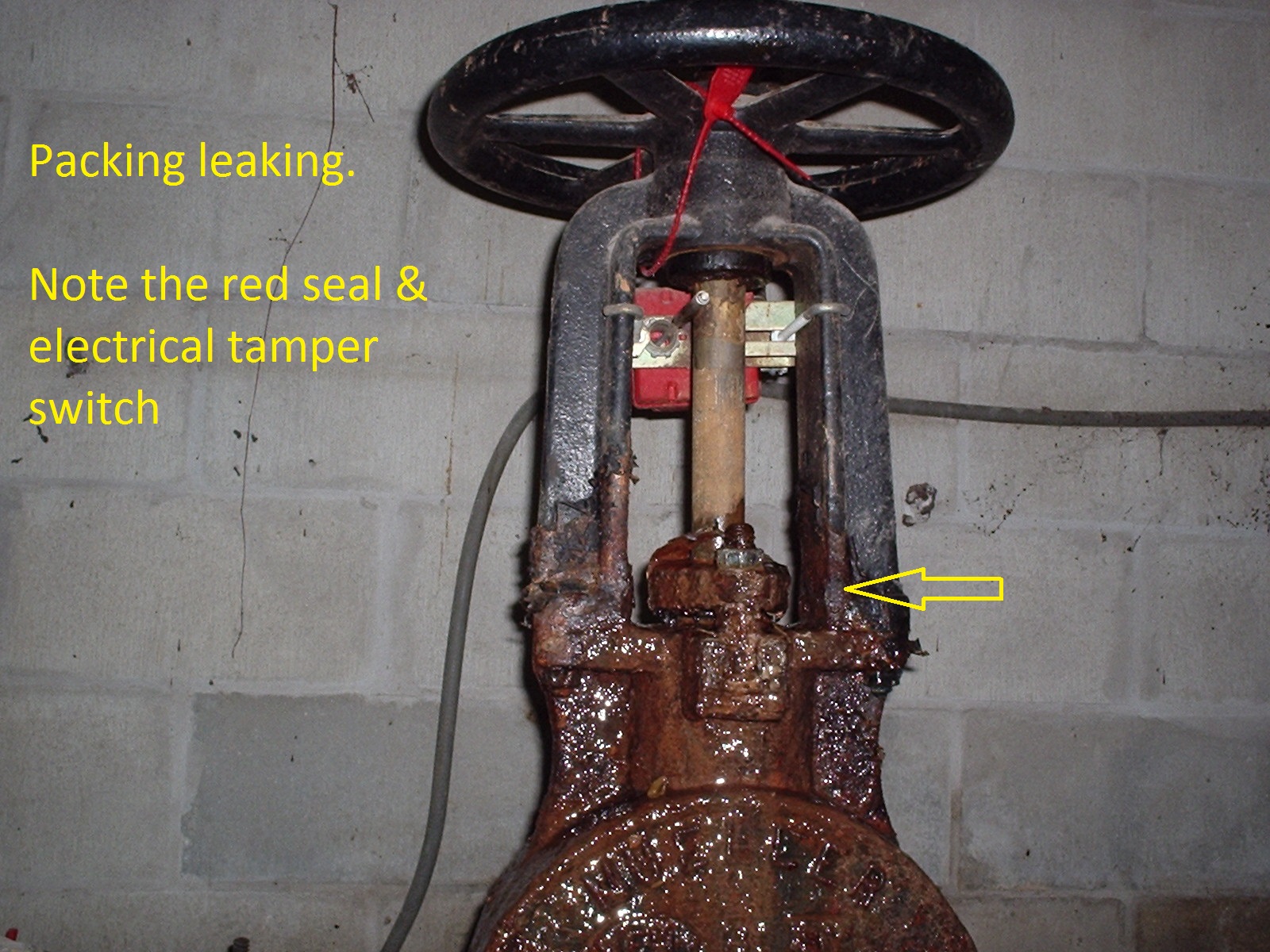 Fire Protection Deficiencies Control Valve Packing Leaking fire-protection-deficiencies-control-valve-packing-leaking