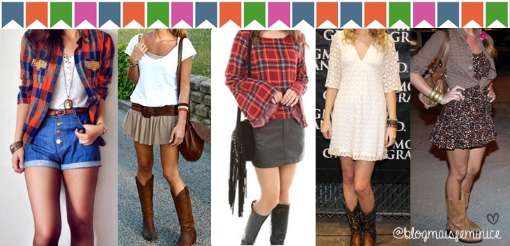 Looks para festas caipiras e Juninas Looks para festas caipiras e Juninas