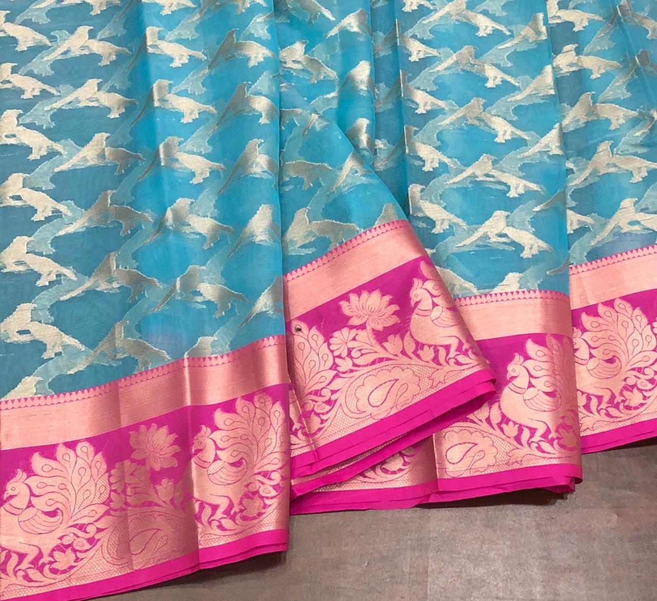 kora cotton sarees