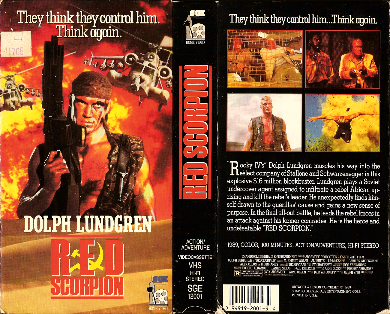 Basement of Ghoulish Decadence: Scorpion (1988) - 1989 SGE Video VHS