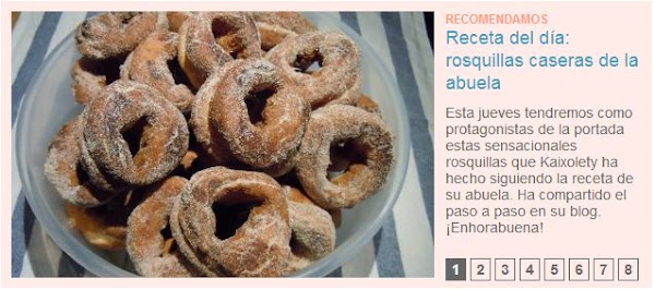 Receta del día 'Rosquillas de la abuela' en facilísimo.com