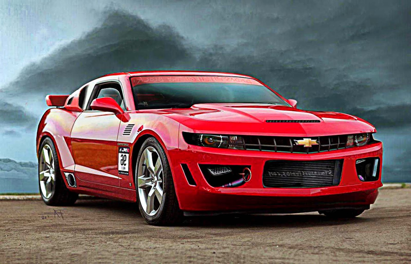 Chevrolet Camaro Red 2012