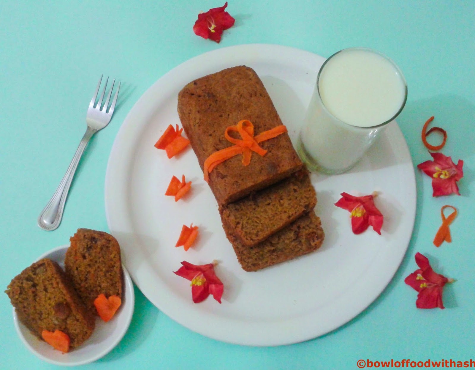 Eggless Carrot Cake
