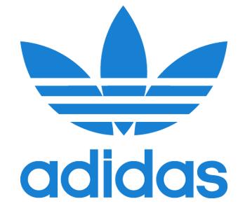 Adidas Classic logo, leaf, lines, flyingblue, logo