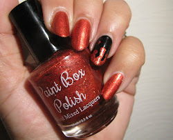 orange halloween nail easy burnt gold drips secret super sparkly polish