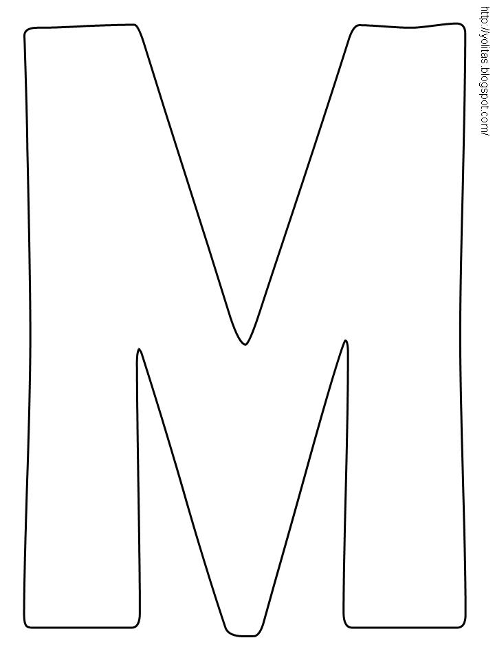 Letras Para Colorear Y Recortar Moldes De Letras Letras Para