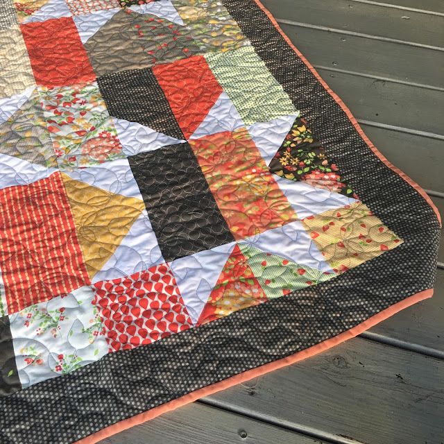 Baby quilt from Sew Sampler box from jolly bars