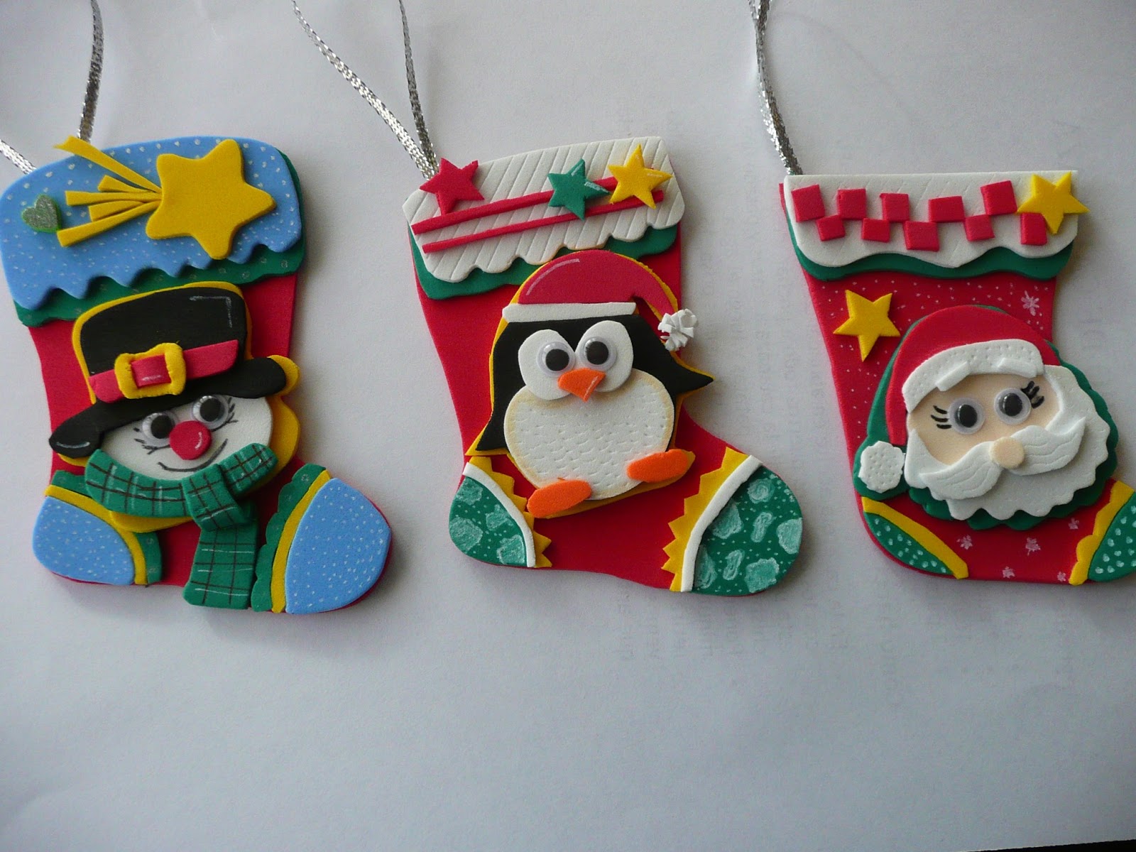 Manualidades en foami para navidad - Imagui