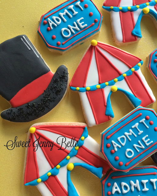 Confection Connection Circus Tent and Ticket Cookie Tutorial Sweet