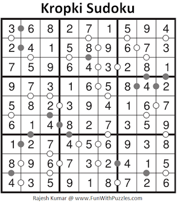 Answer of Kropki Sudoku Puzzle  (Fun With Sudoku #352)