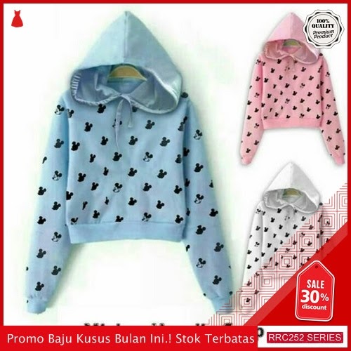 RRC252M39 Mickey Hodie Crop Wanita Terbaru BMGShop