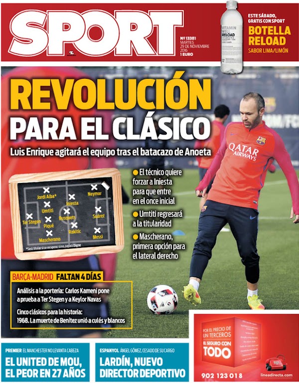 FC Barcelona, Sport: "Revolución para el Clásico"