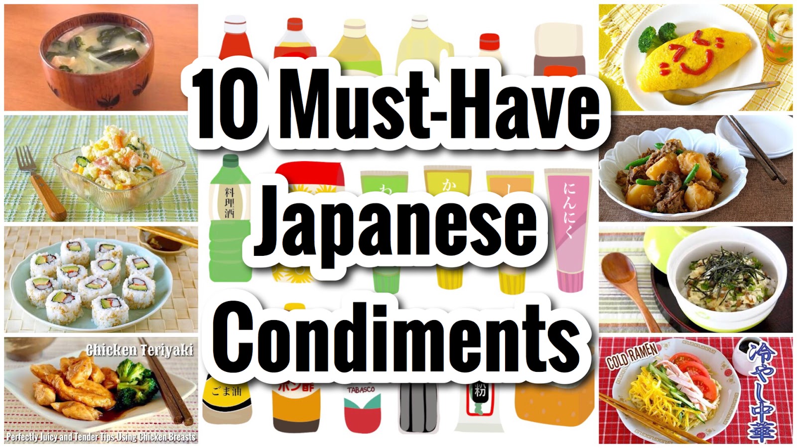 10 MustHave Japanese Condiments and Recipe Ideas Japanese Cooking