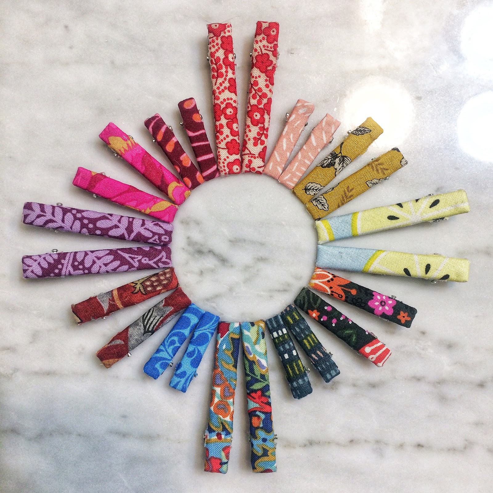 Katie Rosa Fabric Hair Clips