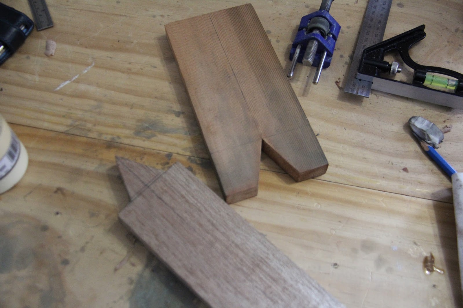 Lacote Guitar first build V Joint, Headstock, Neck & Dovetail to