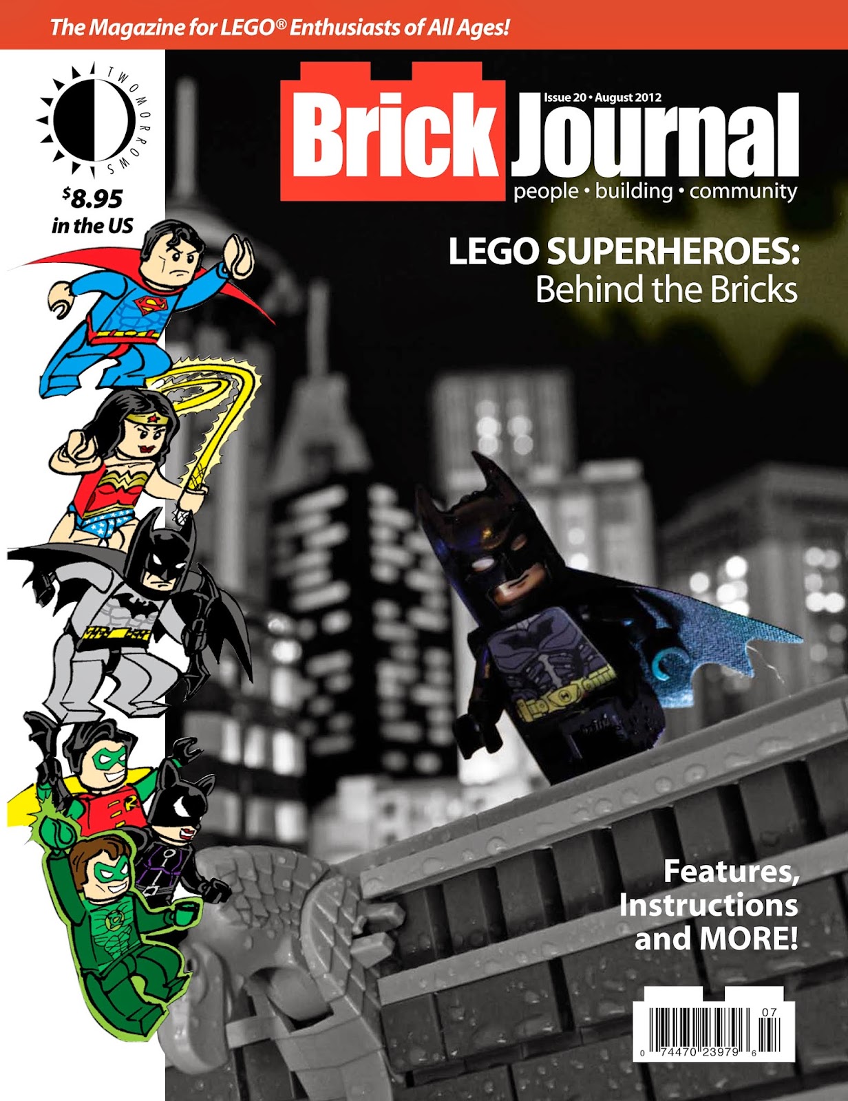 capa revista sobre LEGO brick journal