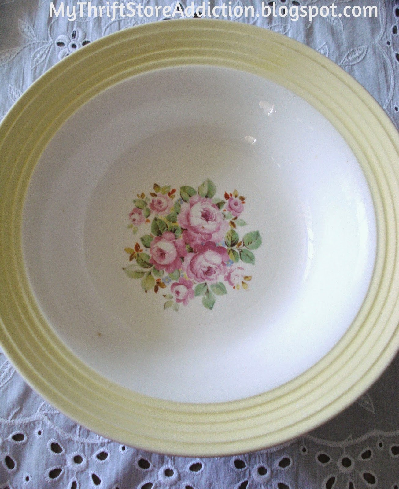 Vintage floral bowl