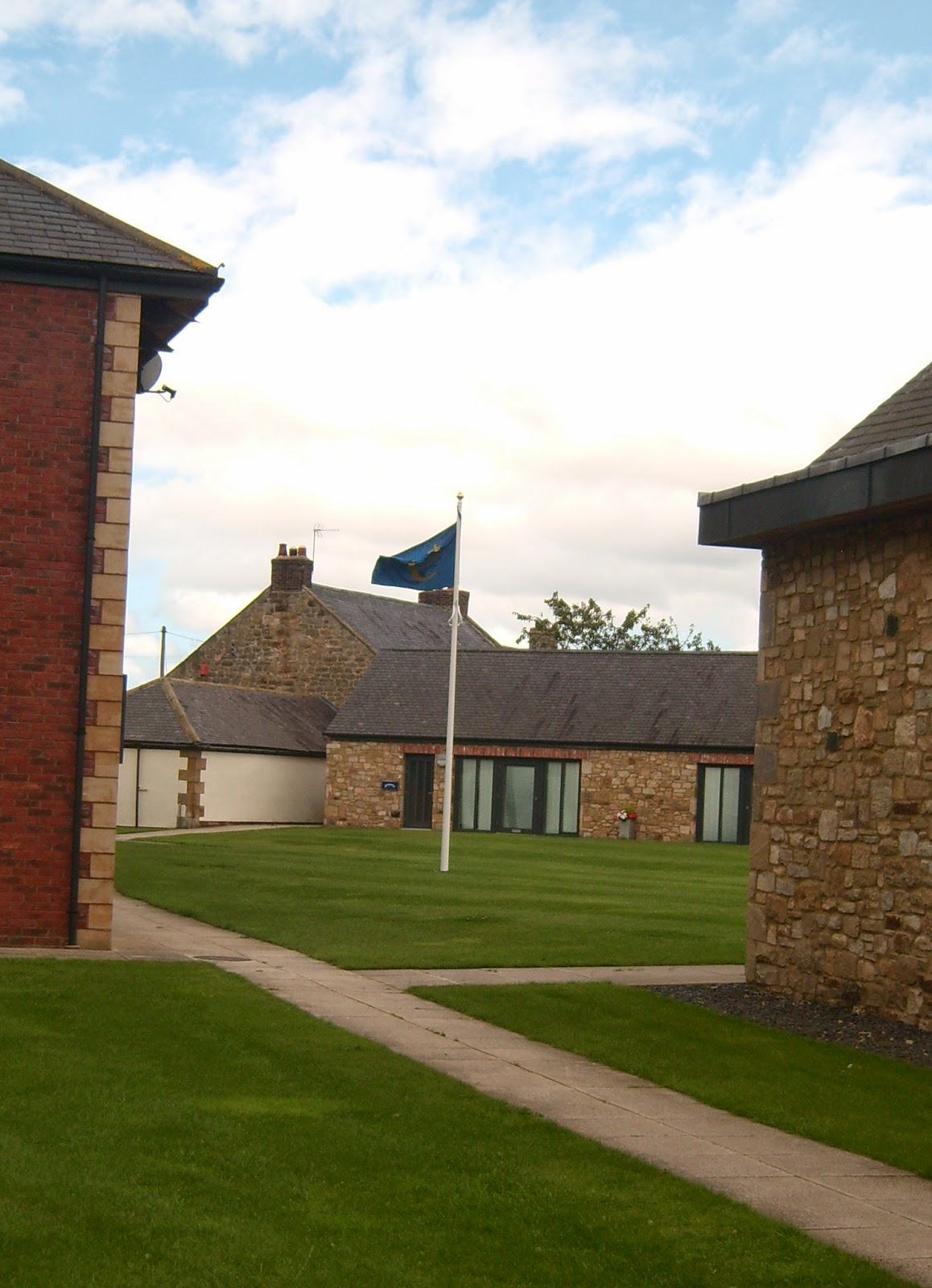 Prestwick, A Northumberland Mining Village Queen's flag flies at Prestwick