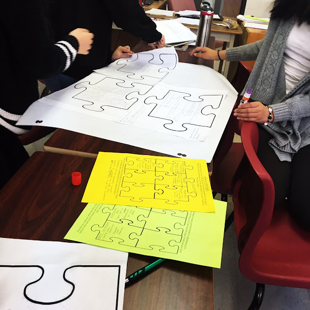 Author's Purpose Jigsaw Puzzle Activity Room 213