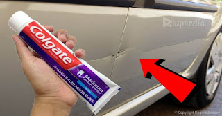 remove-car-scratches-with-toothpaste Comment-Effacer-Les-Rayures-de-voiture