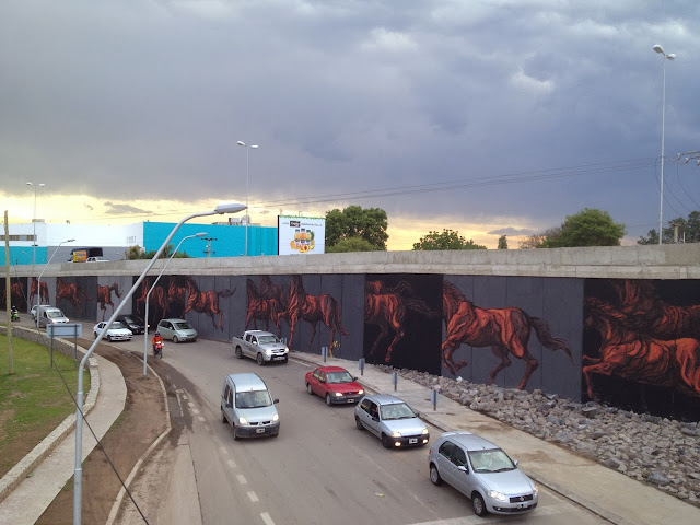 New Mural By Franco Fasoli aka JAZ for the Proyecto Puento In Cordoba, Argentina. 4