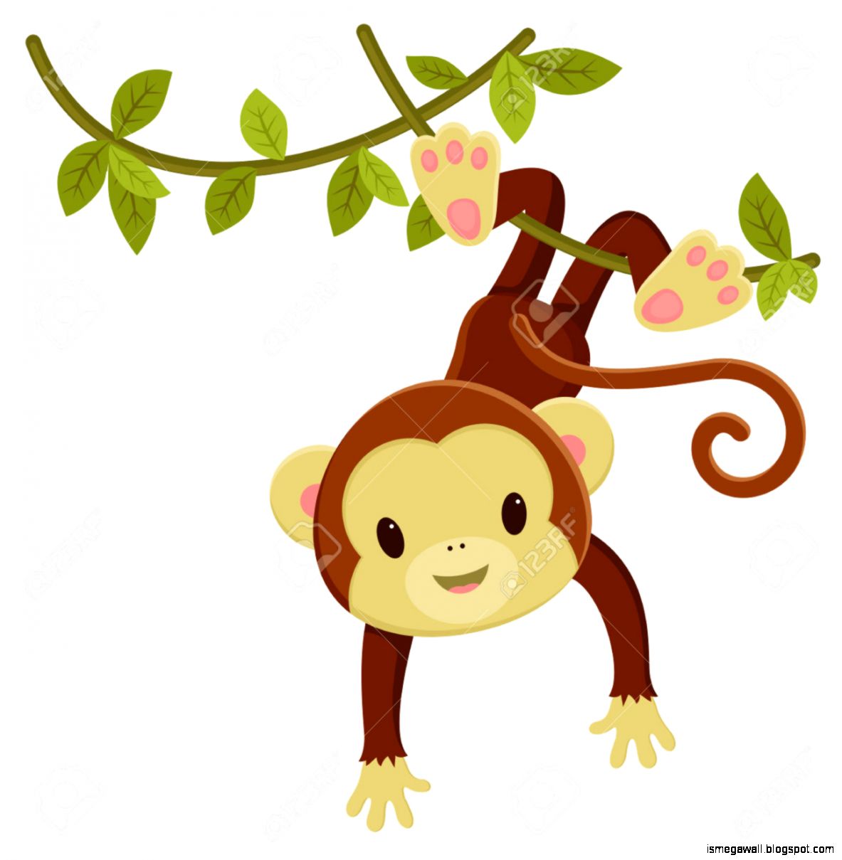 Cute Cartoon Monkey Clipart
