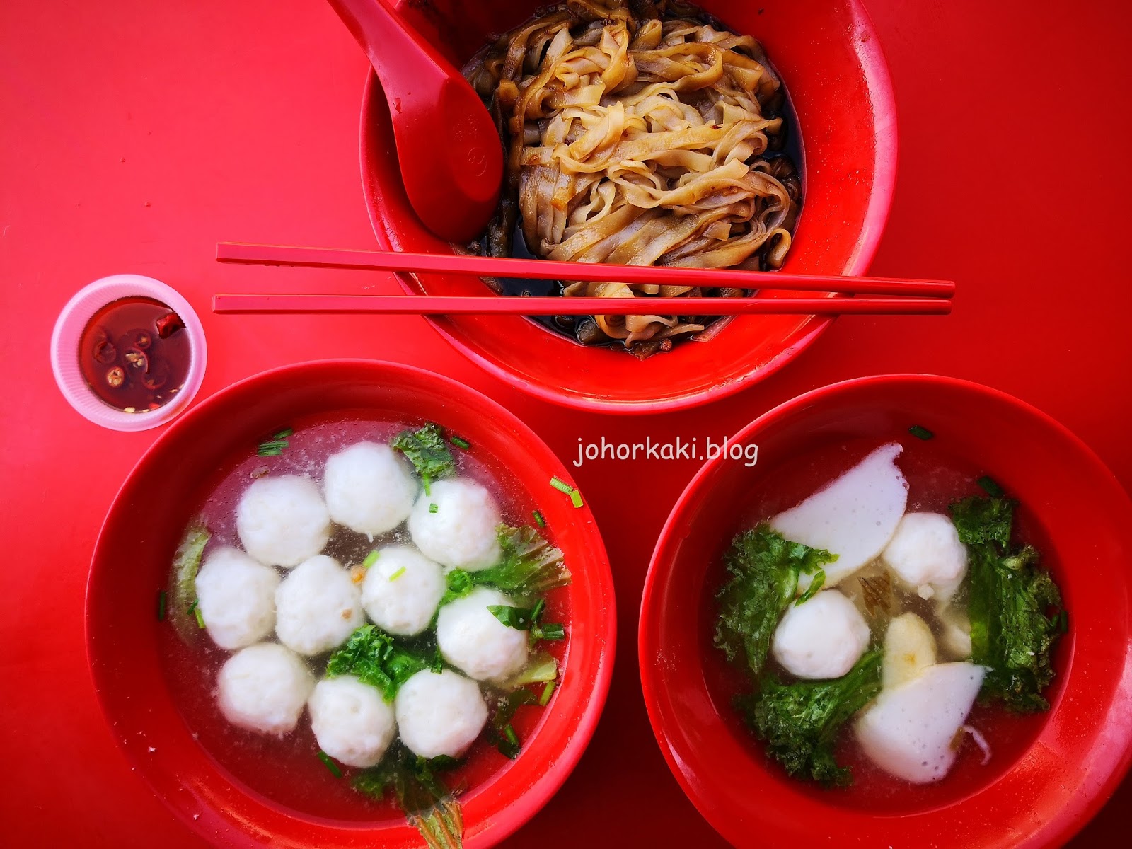 What to Eat in Johor Jaya. Fish Ball Soup at Fong Yem Kopitiam Johor