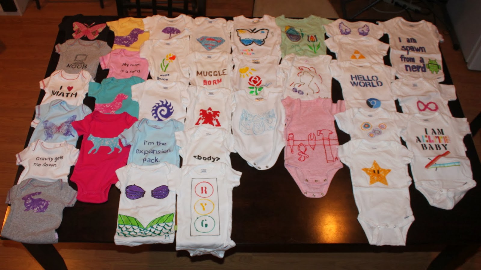 Scrap and Run DIY Onesies (Tutorial Sort of)