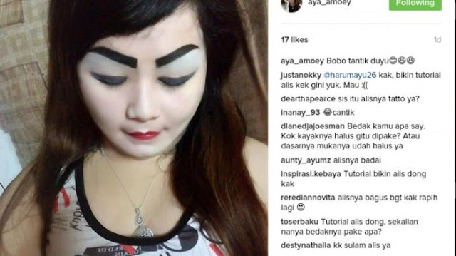 Wanita Ini Dihujani Berbagai Pernyataan dari Para Netizen, Karena Paras Alisnya Yang Nyentrik. Coba` Intip! Wanita Ini Dihujani Berbagai Pernyataan dari Para Netizen, Karena Paras Alisnya Yang Nyentrik. Coba` Intip!