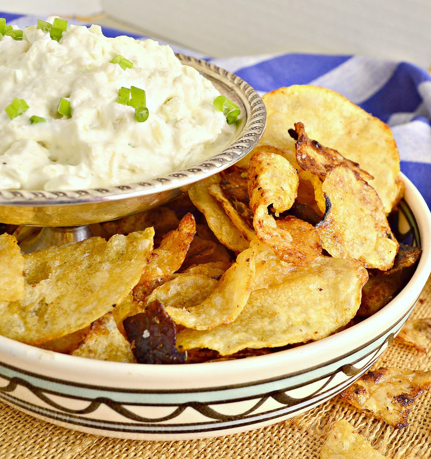 This is How I Cook Beer and Honey Potato Chips with Onion Dip