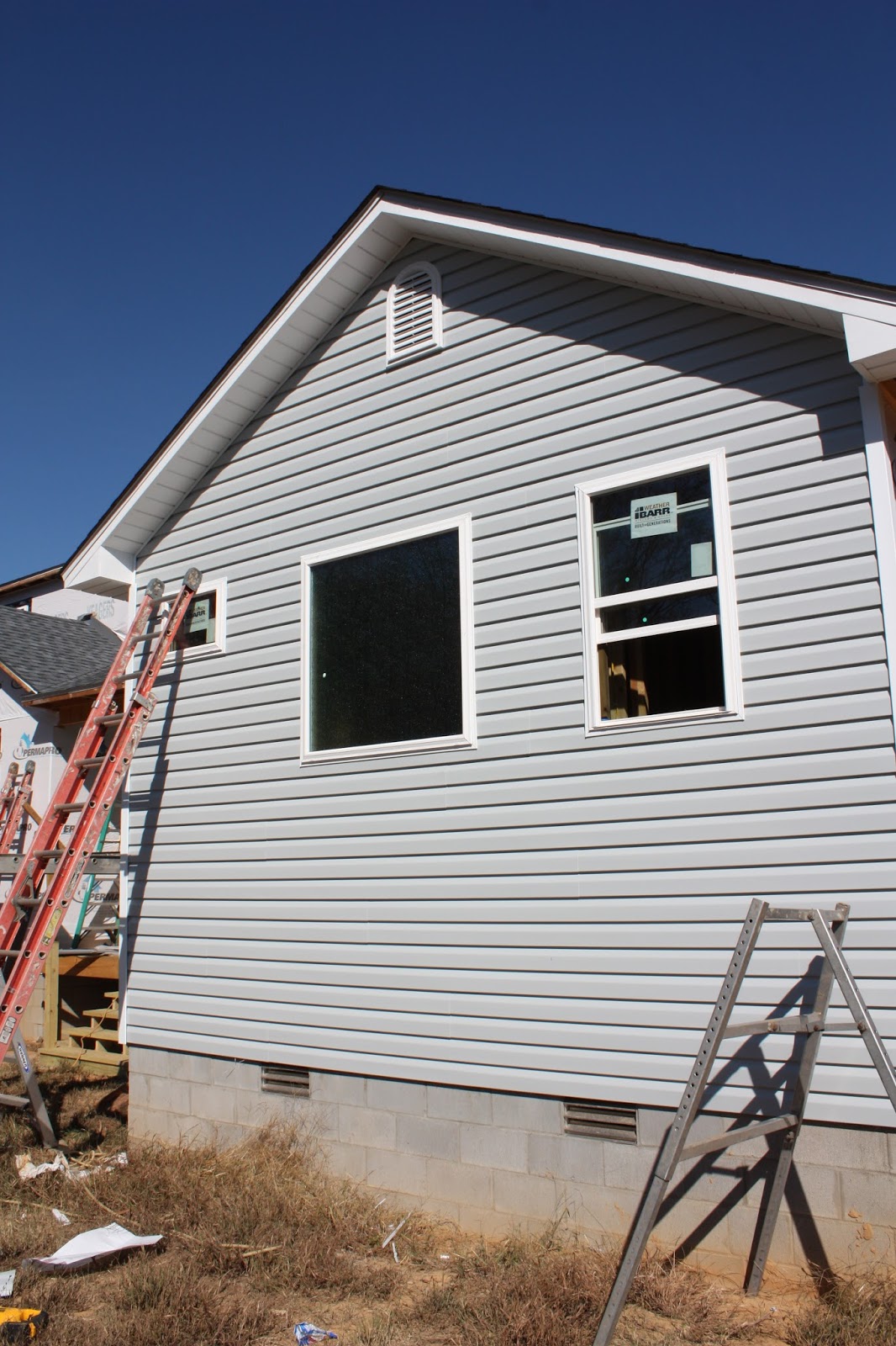 finding joy in the little things ~~~: siding and the back porch