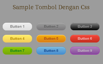 Macam Aneka Warna Tombol (button) Demo Download Dengan Css | template 105