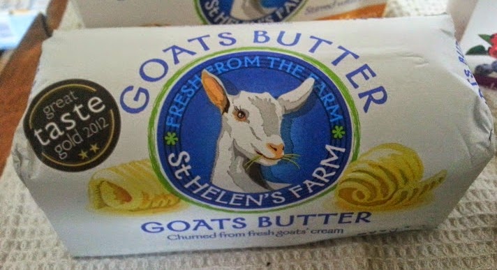 St. Helen's Farm Goat's Milk Products Hamper contents butter